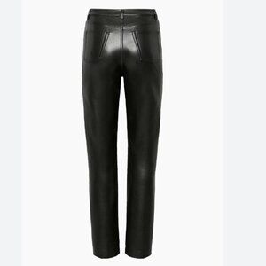 ARITZIA WILFRED THE MELINA BLACK FAUX LEATHER PANTS 78028 - 0